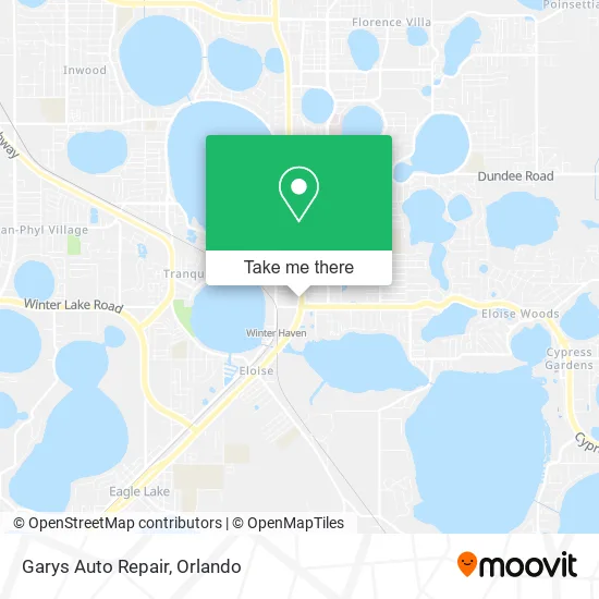 Garys Auto Repair map