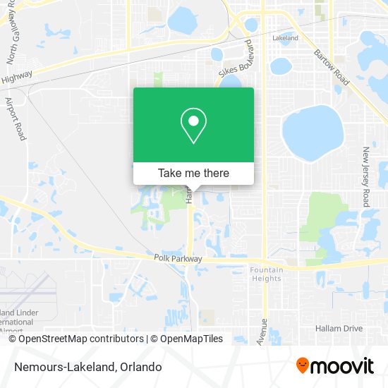 Nemours-Lakeland map