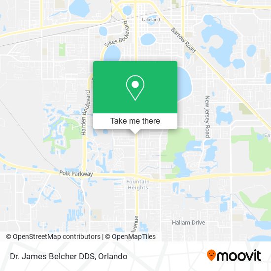 Dr. James Belcher DDS map