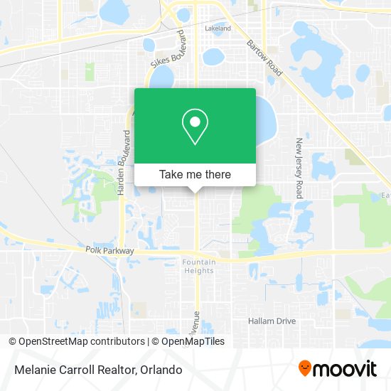 Melanie Carroll Realtor map