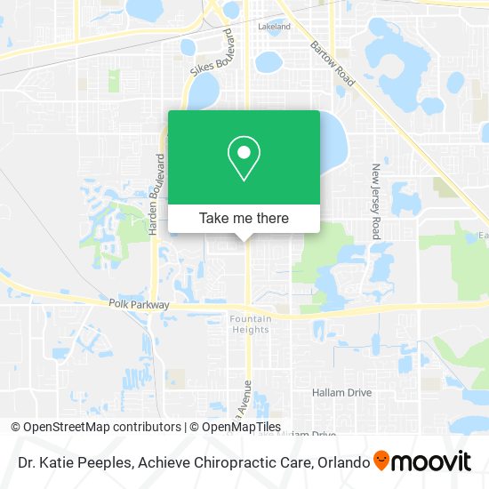 Dr. Katie Peeples, Achieve Chiropractic Care map