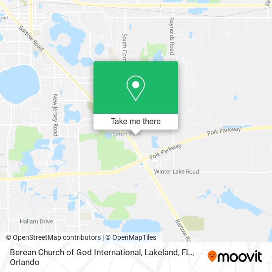 Mapa de Berean Church of God International, Lakeland, FL.