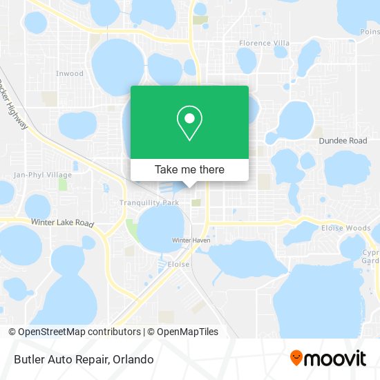 Butler Auto Repair map