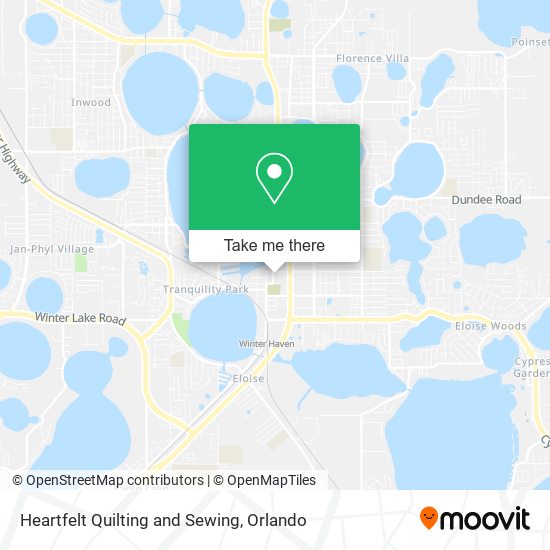 Mapa de Heartfelt Quilting and Sewing
