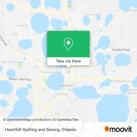 Heartfelt Quilting and Sewing map