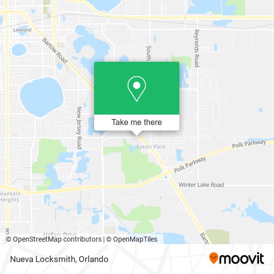 Mapa de Nueva Locksmith