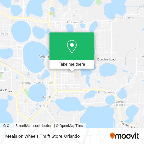 Mapa de Meals on Wheels Thrift Store