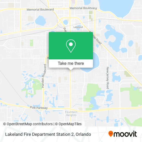 Lakeland Fire Department Station 2 map