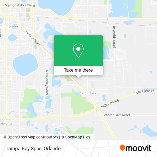 Mapa de Tampa Bay Spas