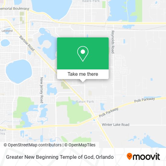 Greater New Beginning Temple of God map