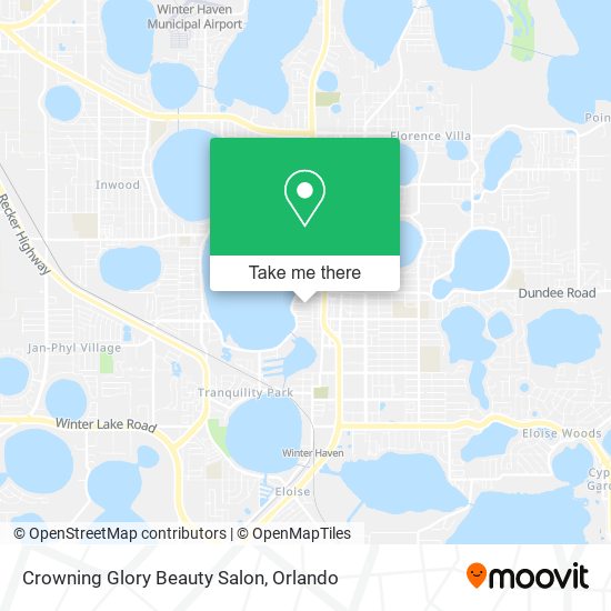 Mapa de Crowning Glory Beauty Salon