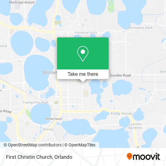 First Christin Church map