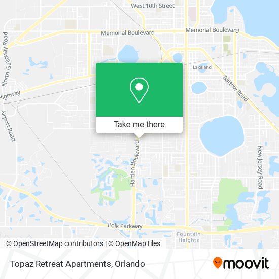 Topaz Retreat Apartments map