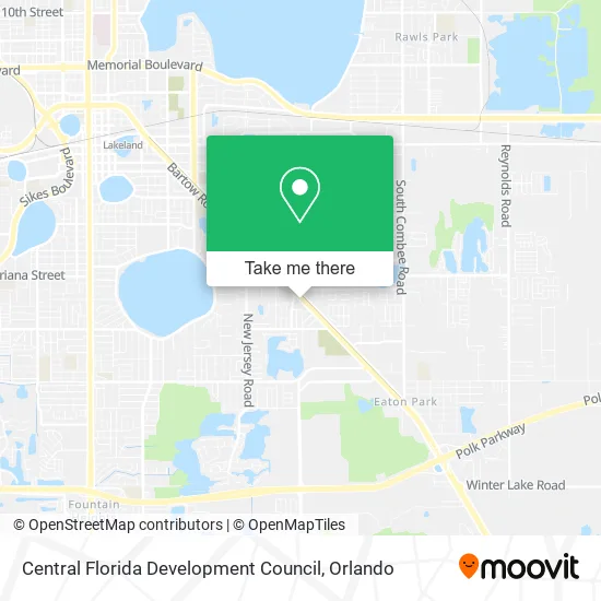 Central Florida Development Council map