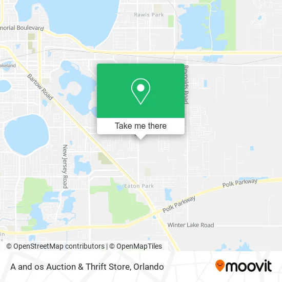 A and os Auction & Thrift Store map