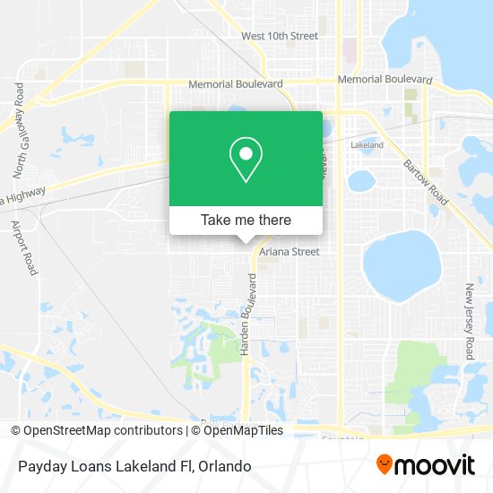 Mapa de Payday Loans Lakeland Fl