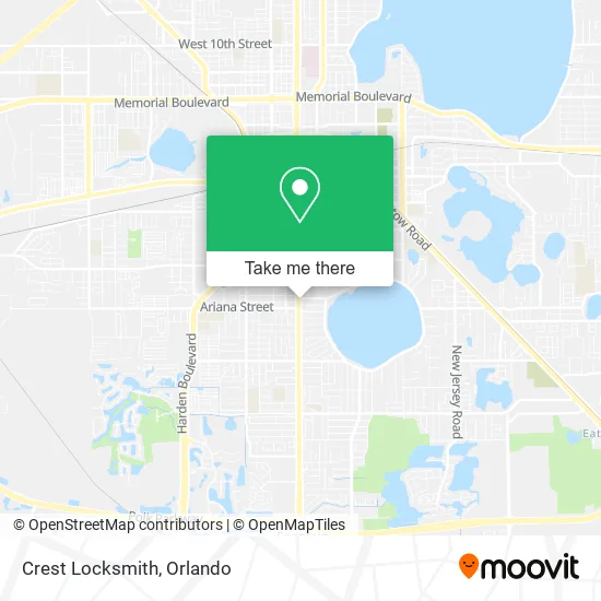 Crest Locksmith map
