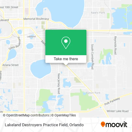 Lakeland Destroyers Practice Field map