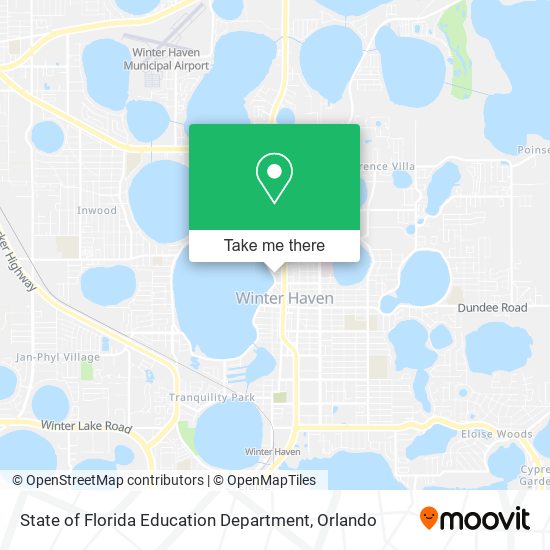 State of Florida Education Department map
