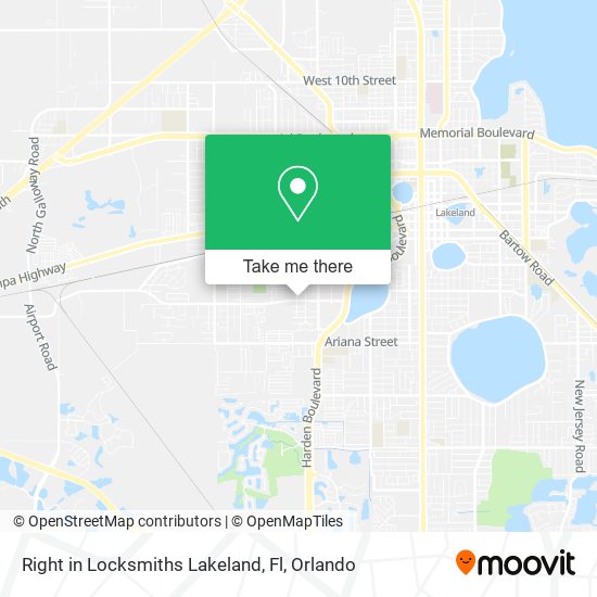 Right in Locksmiths Lakeland, Fl map