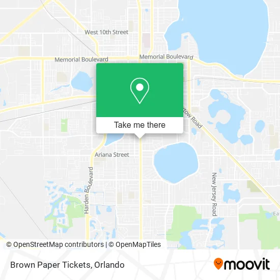 Brown Paper Tickets map