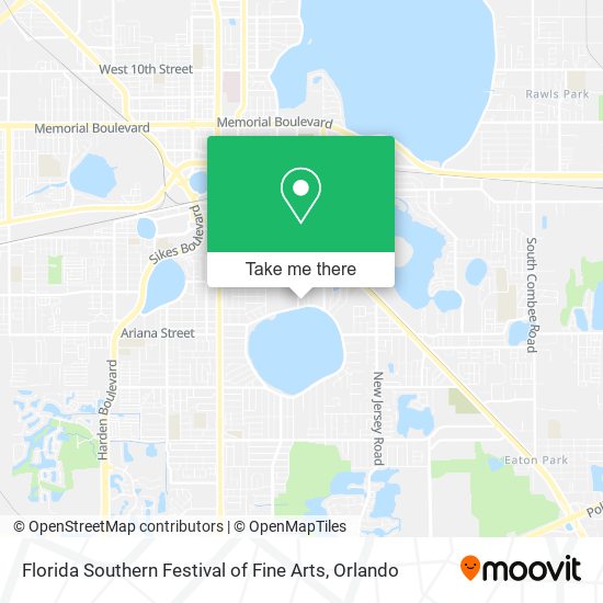 Florida Southern Festival of Fine Arts map