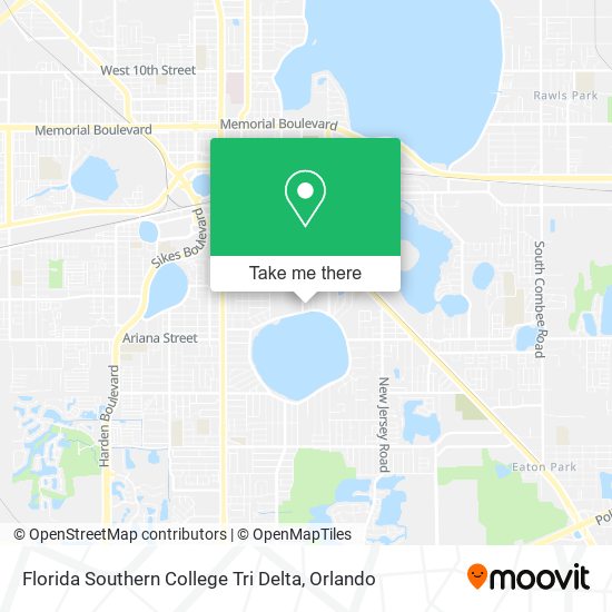Florida Southern College Tri Delta map