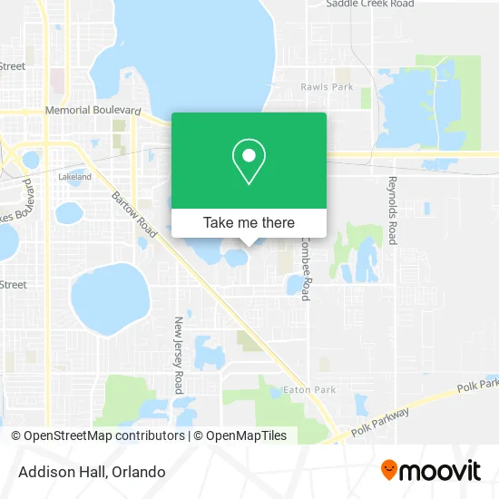 Addison Hall map