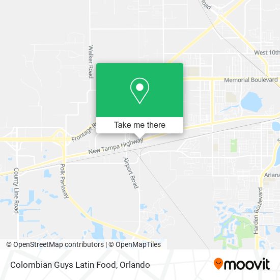 Colombian Guys Latin Food map
