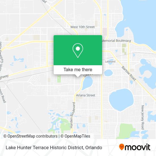Lake Hunter Terrace Historic District map