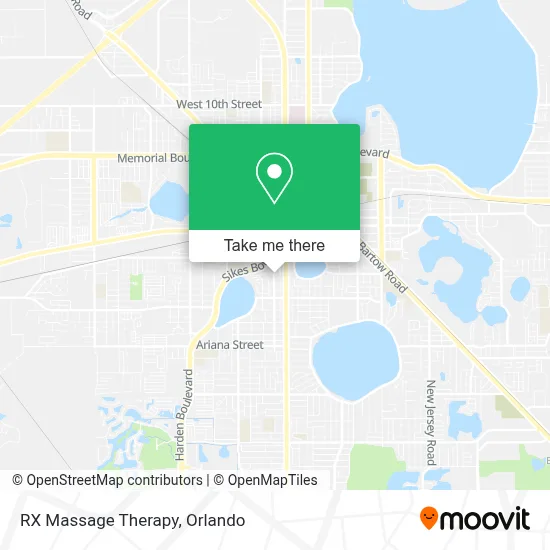 RX Massage Therapy map