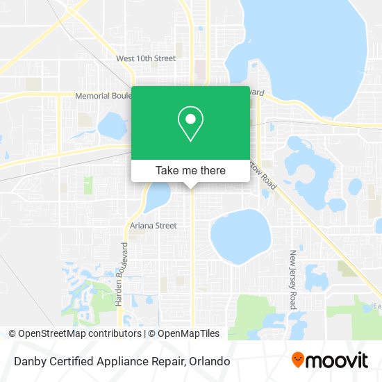 Mapa de Danby Certified Appliance Repair