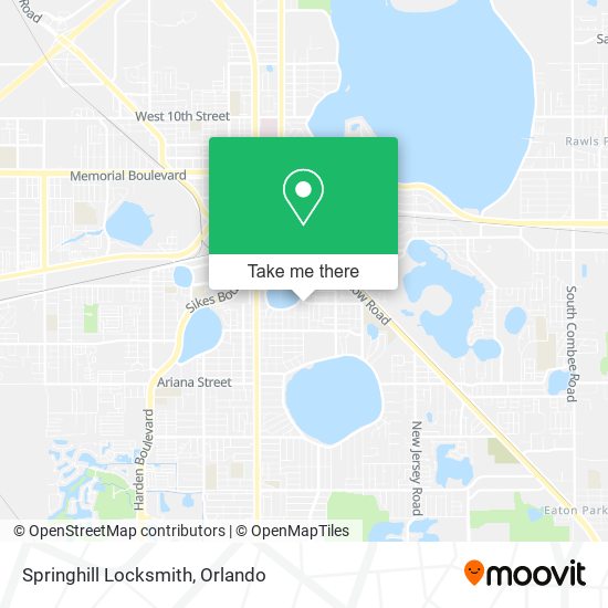 Mapa de Springhill Locksmith