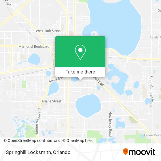 Springhill Locksmith map