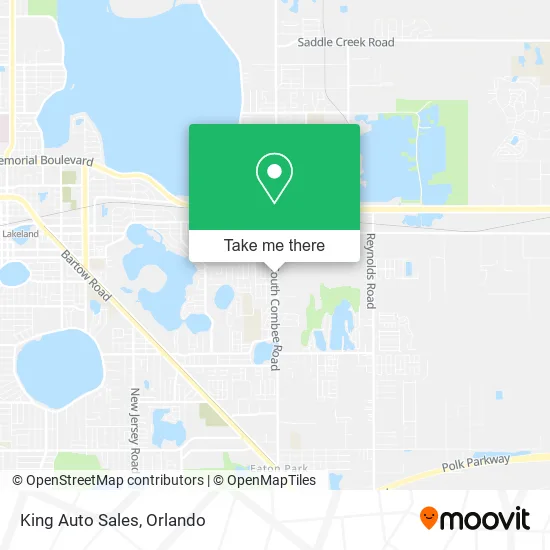 King Auto Sales map
