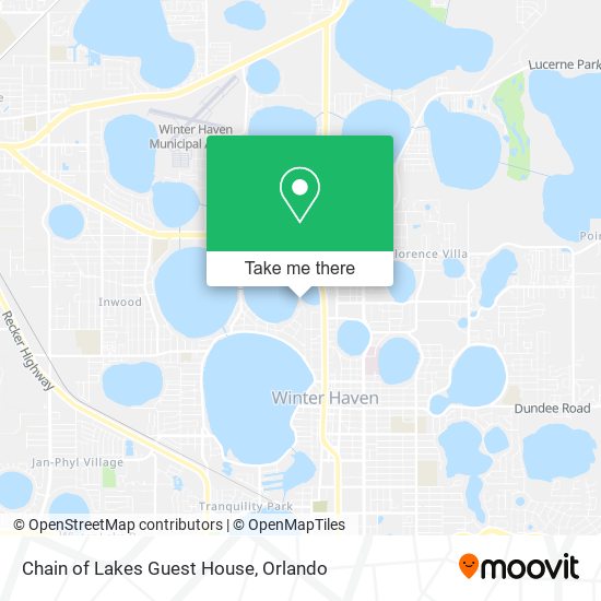 Mapa de Chain of Lakes Guest House