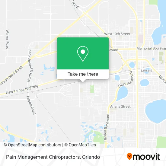 Pain Management Chiropractors map