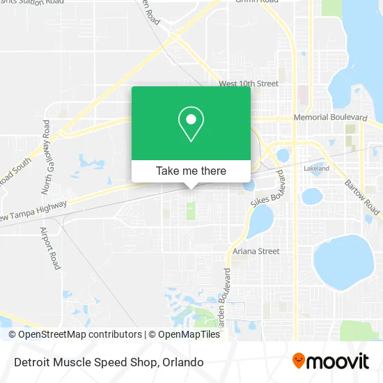 Detroit Muscle Speed Shop map
