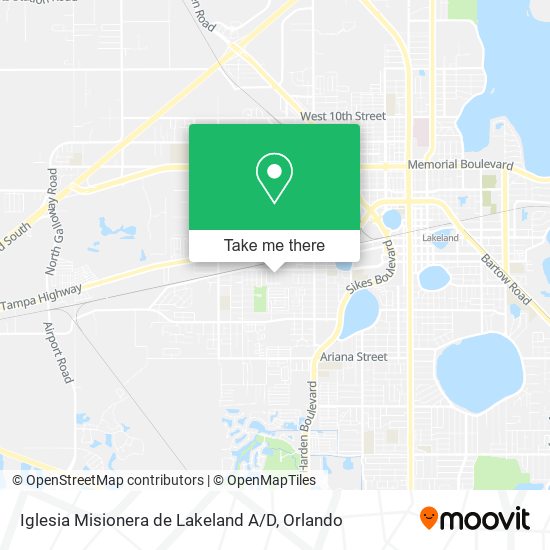 Mapa de Iglesia Misionera de Lakeland A / D