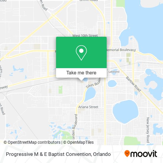 Progressive M & E Baptist Convention map