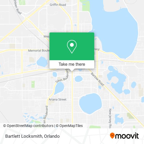 Mapa de Bartlett Locksmith