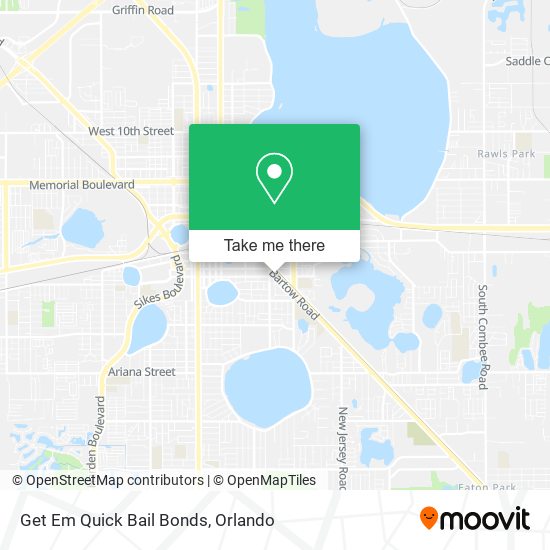 Get Em Quick Bail Bonds map