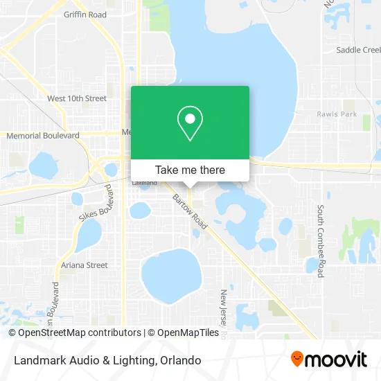 Landmark Audio & Lighting map