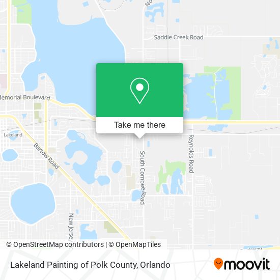 Lakeland Painting of Polk County map