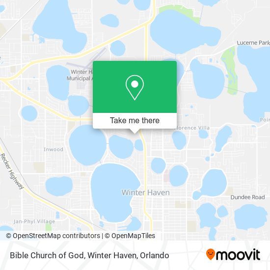 Bible Church of God, Winter Haven map