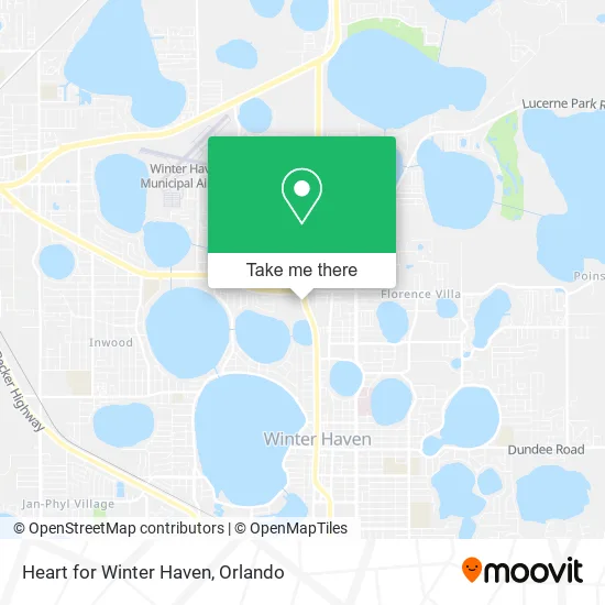 Heart for Winter Haven map