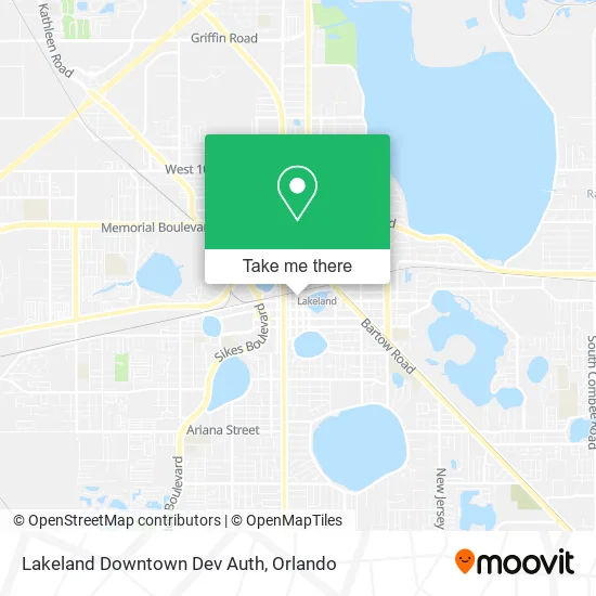 Lakeland Downtown Dev Auth map