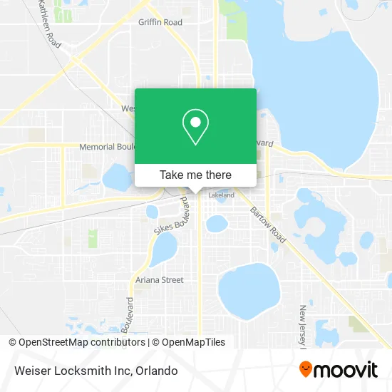 Weiser Locksmith Inc map