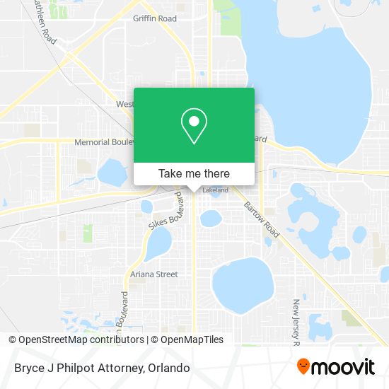 Bryce J Philpot Attorney map