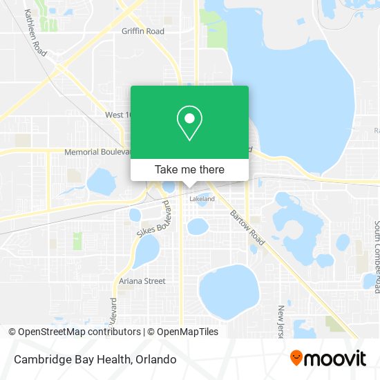 Mapa de Cambridge Bay Health